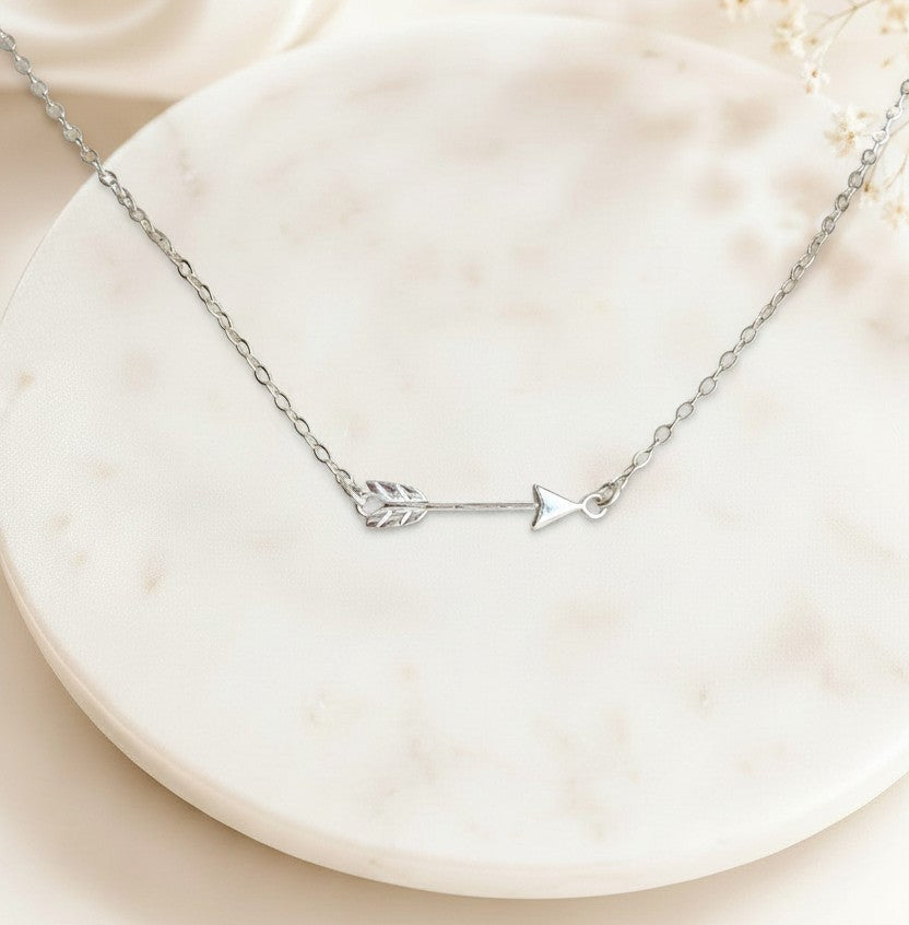 Sterling Silver Arrow Pendant Necklace
