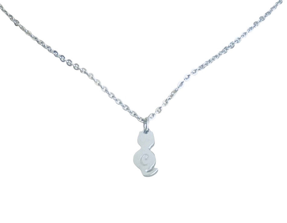 Personalized Stainless Steel Cat Necklace