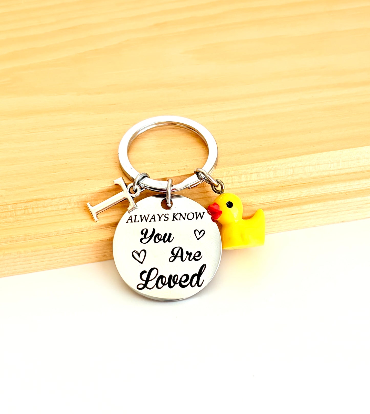Personalized "Always Know You are Loved" Keychain