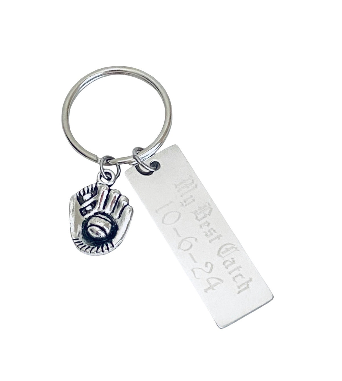 Personalized Baseball Glove Keychain