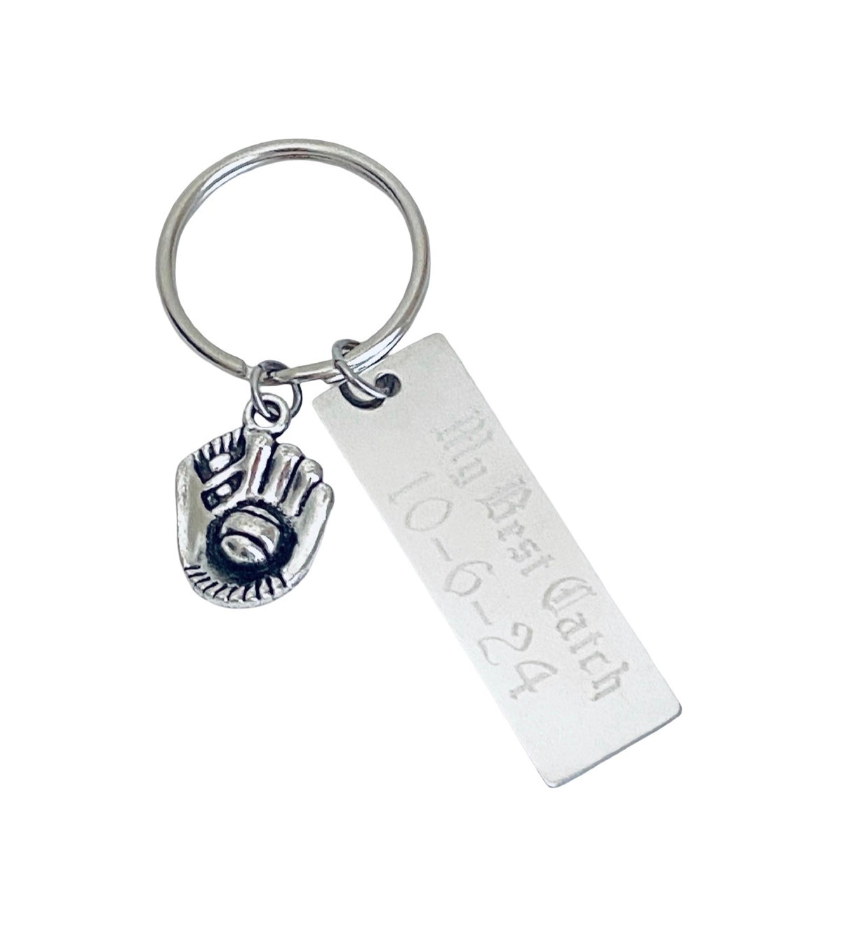 Personalized Baseball Glove Keychain