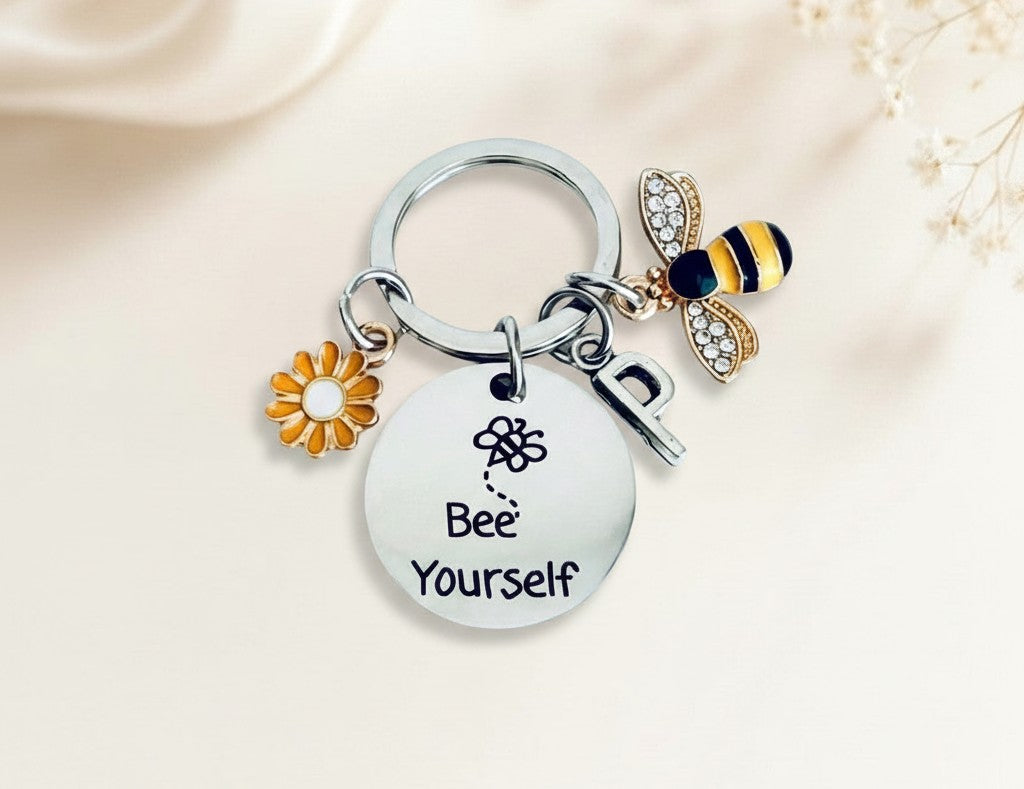 Personalized Stainless Steel “Be Yourself” Keychain