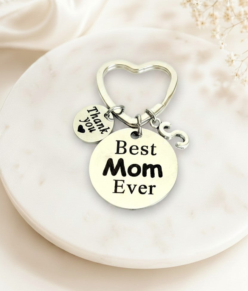 Personalized Best Mom Keychain