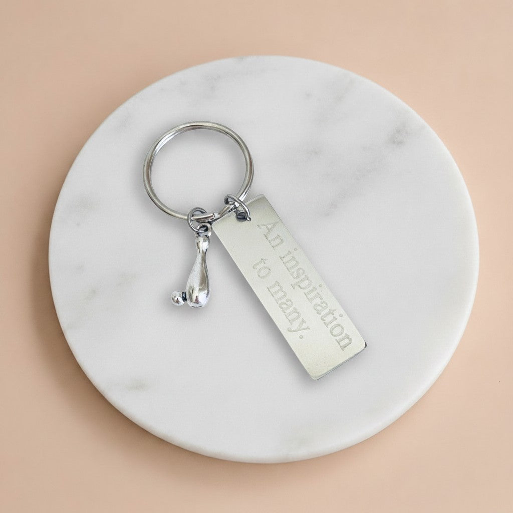 Personalized Bowling Pin Keychain