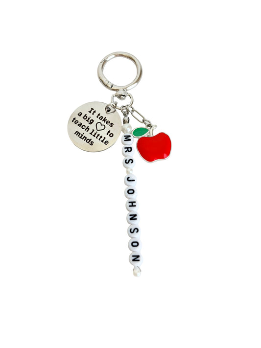 Personalized Teacher Bag Charm