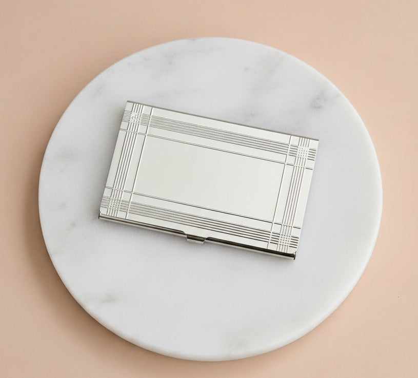 Personalized Stainless Steel Business Card Holder