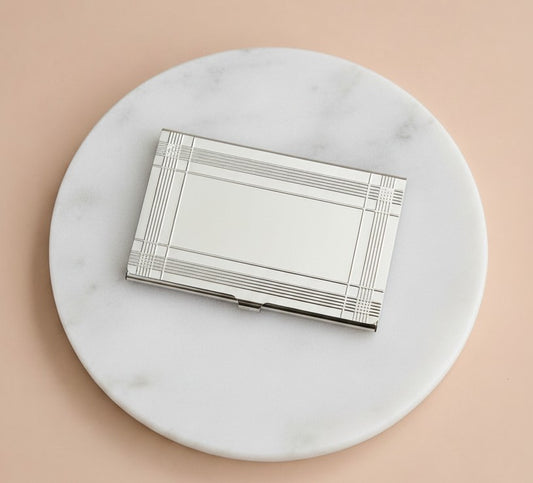 Personalized Stainless Steel Business Card Holder