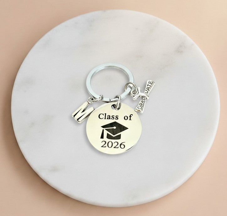 Personalized Class of 2026 Keychain