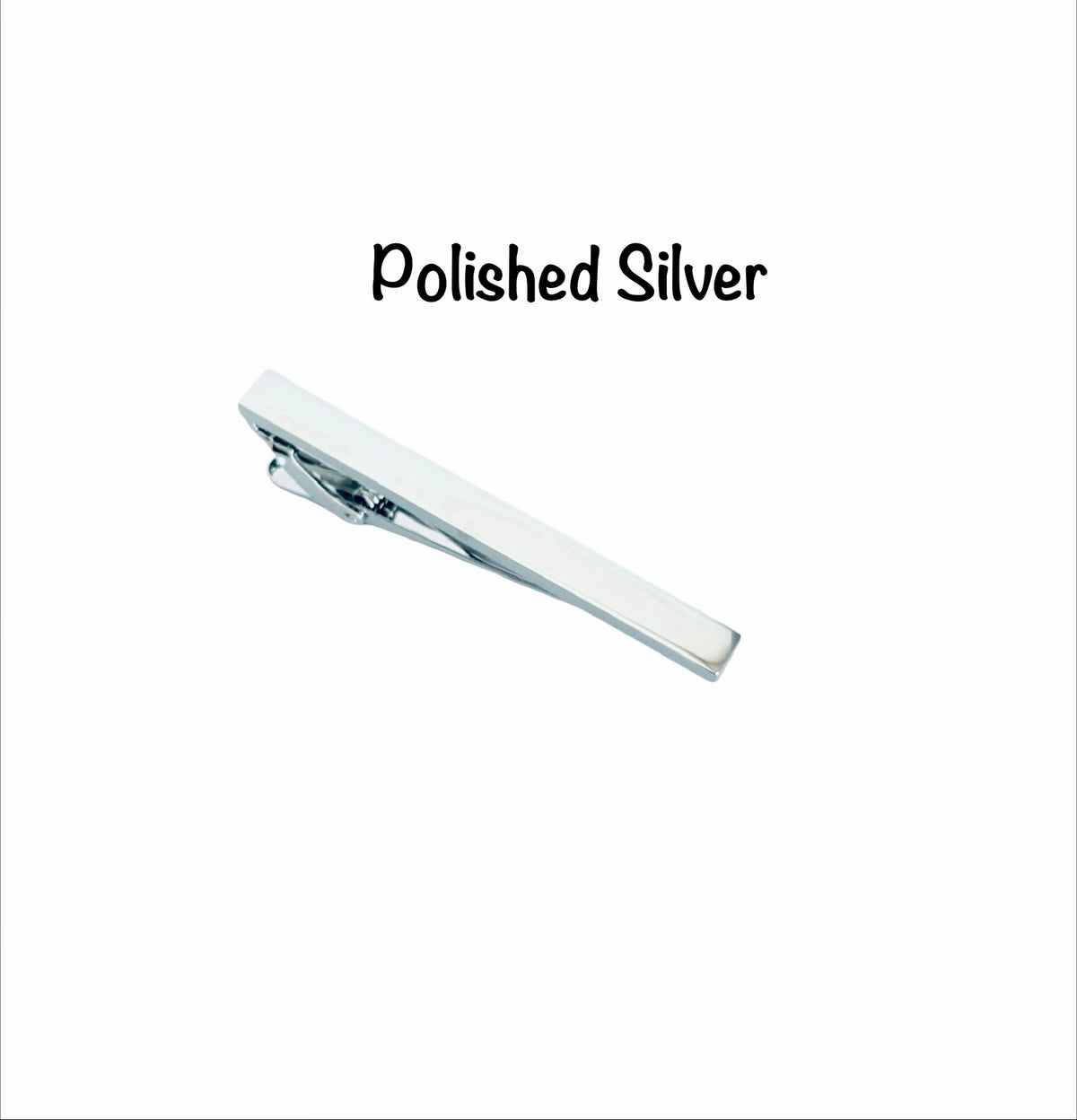 Personalized Long Tie Clip • Polished & Matte Finish