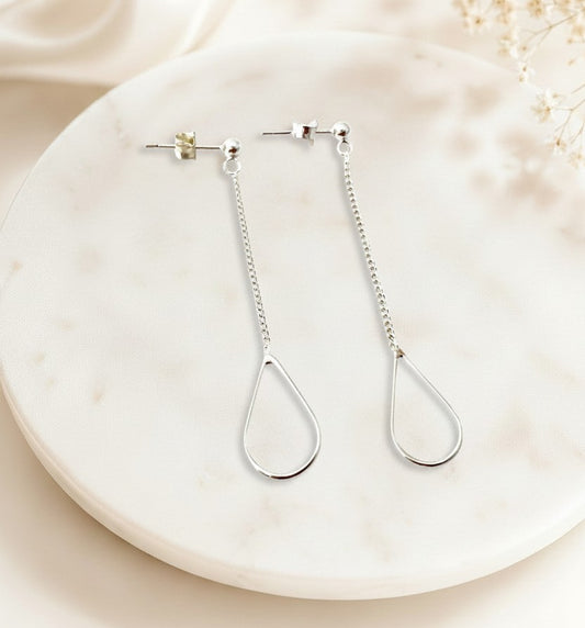 Sterling Silver Teardrop Earrings