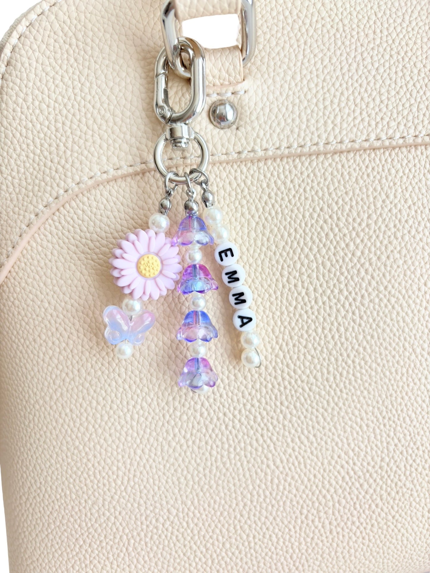 Personalized Daisy Bag Charm