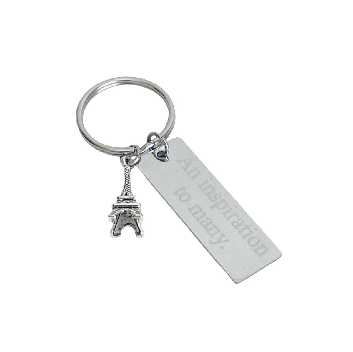 Personalized Eiffel Tower Keychain