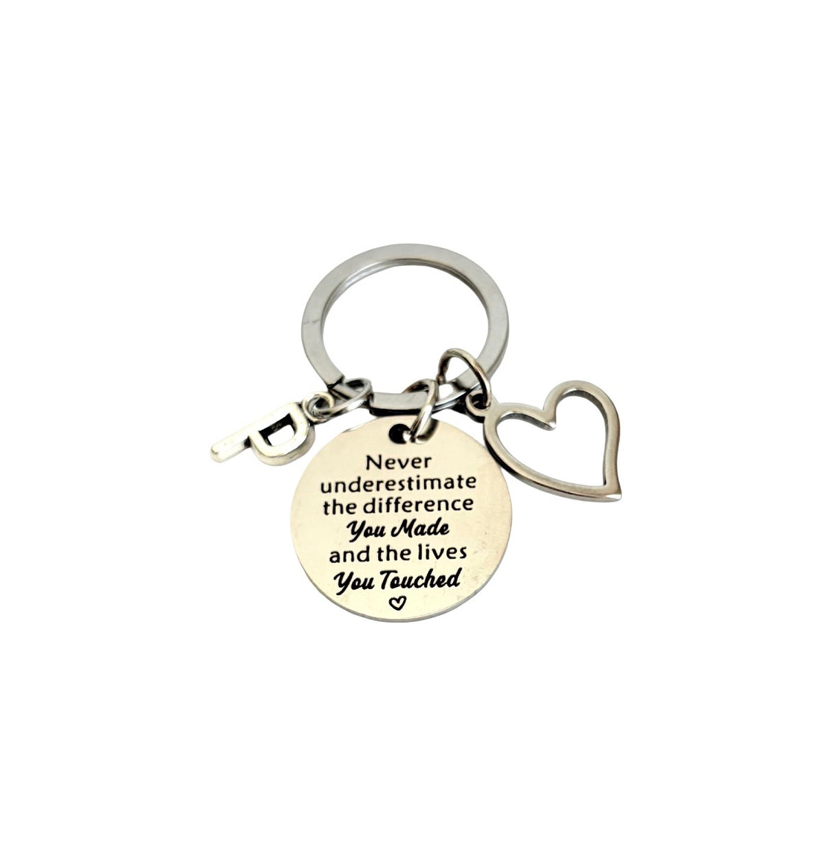 Personalized Thank You Teacher Keychain