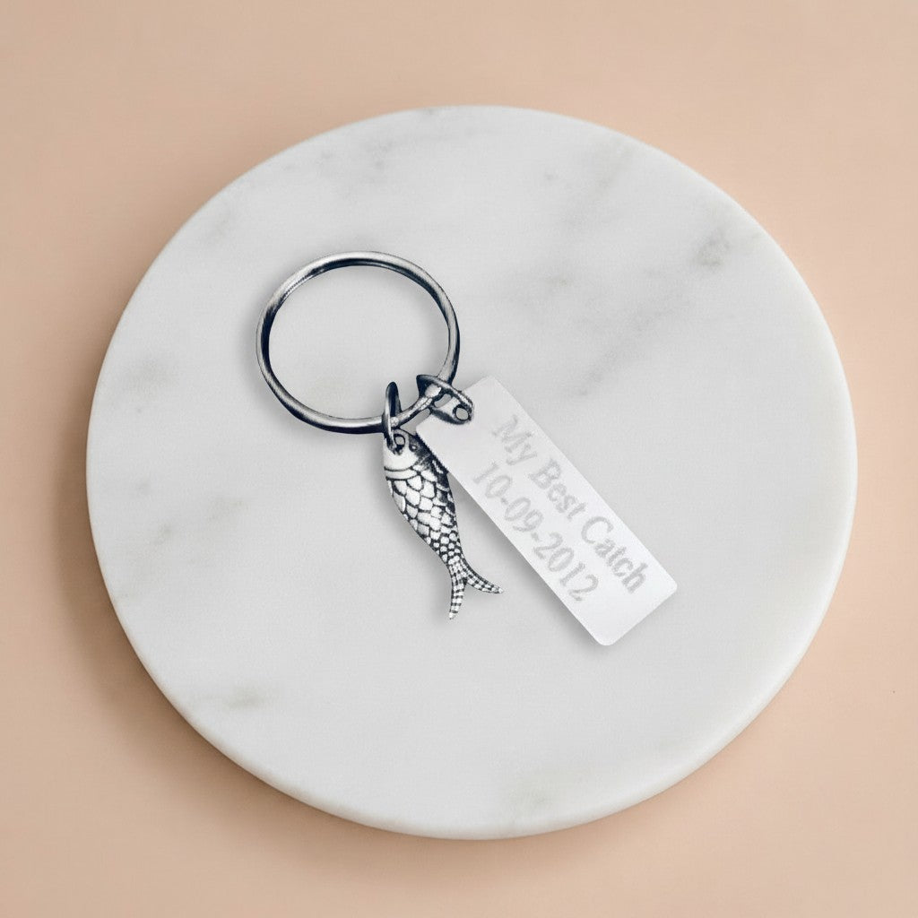 Personalized Fish Keychain