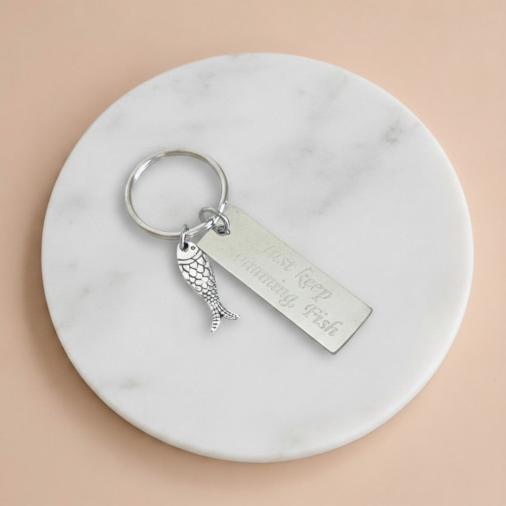 Personalized Fish Keychain