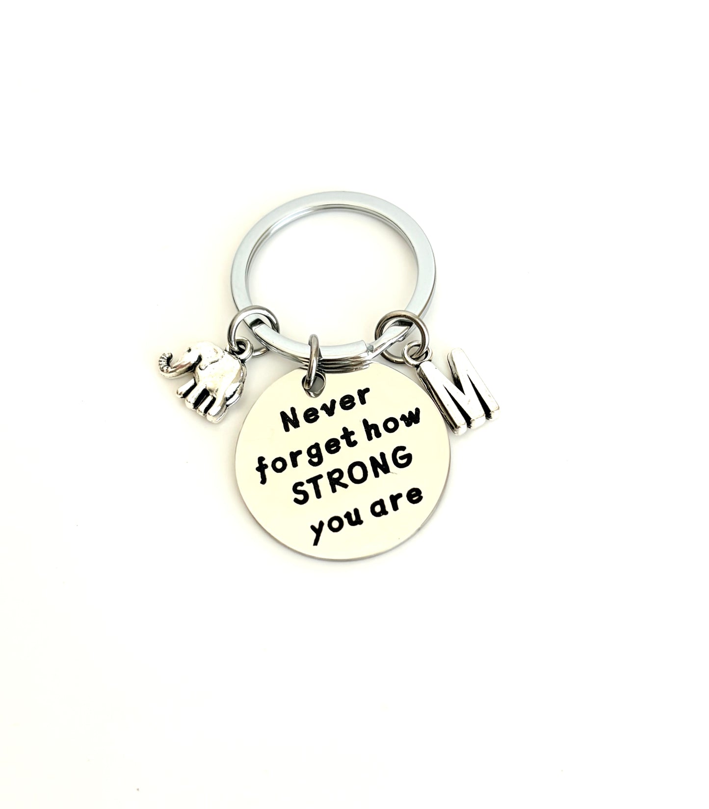 Personalized Never Forget How Strong You are Keychain • Inspirational Keychain