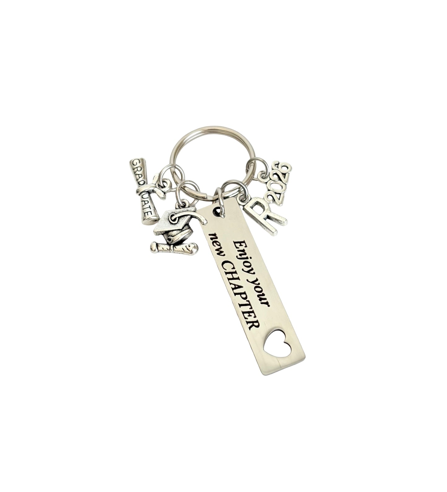 Personalized Graduation Keychain • Graduation Gift for Her or Him