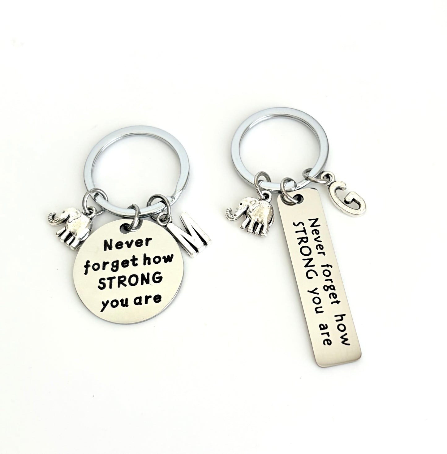 Personalized Never Forget How Strong You are Keychain • Inspirational Keychain