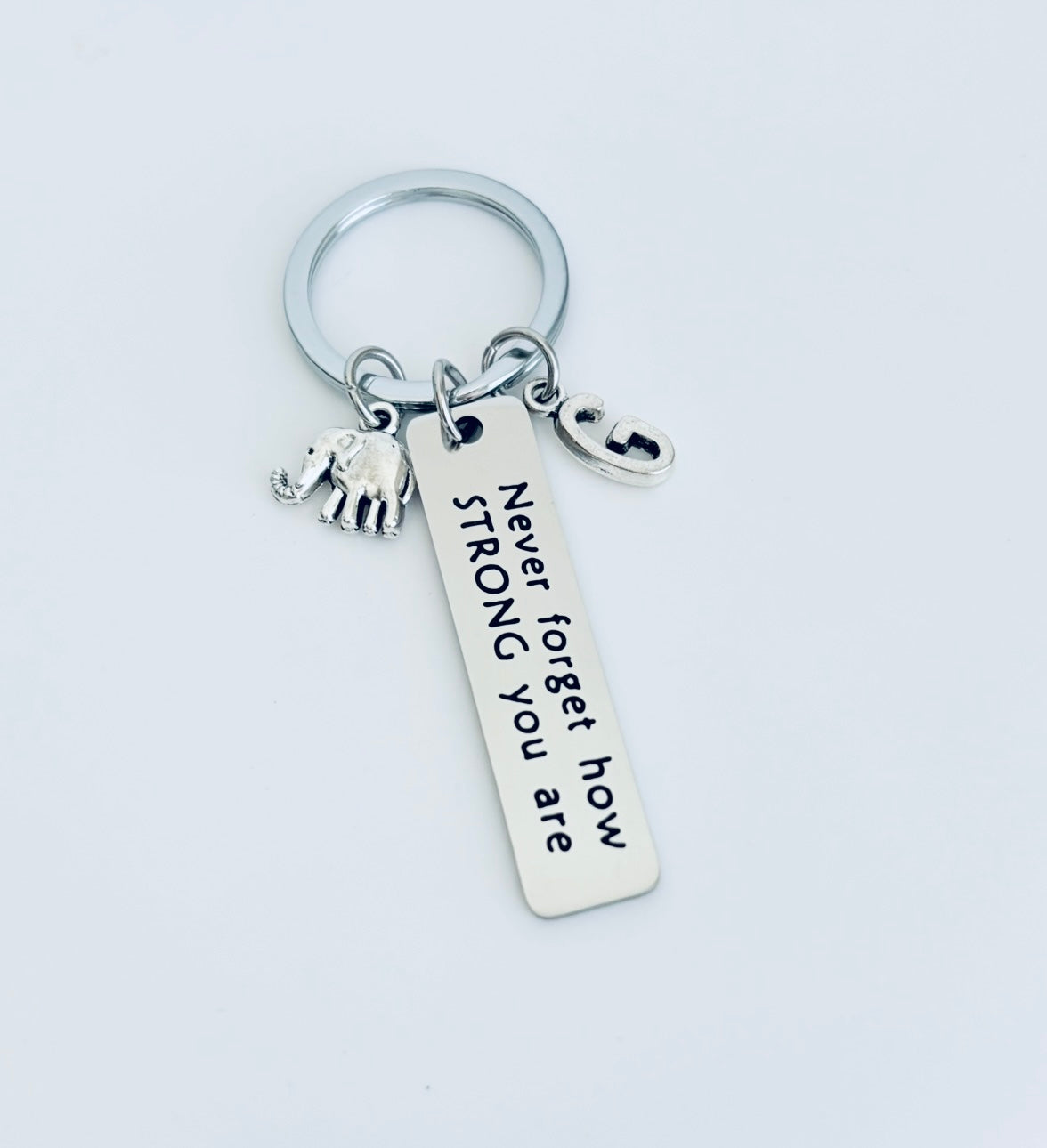 Personalized Never Forget How Strong You are Keychain • Inspirational Keychain