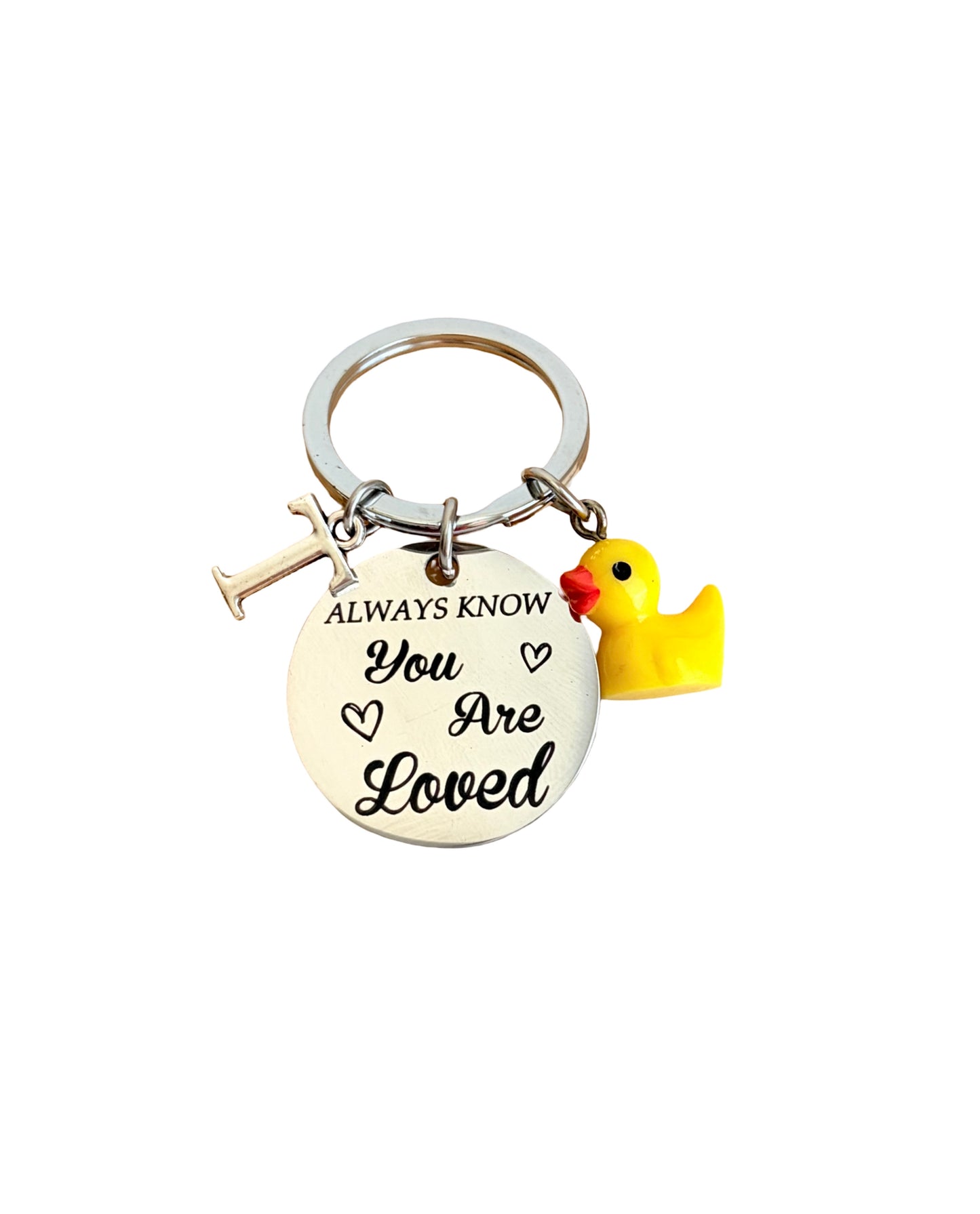Personalized "Always Know You are Loved" Keychain