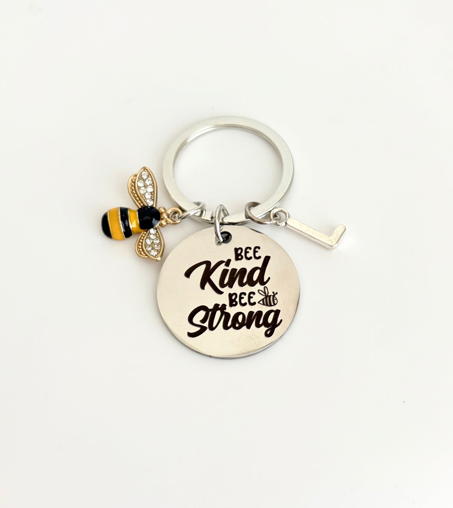 Personalized Be Kind and Be Strong Keychain • Inspirational Gift • Motivational Gift for Her
