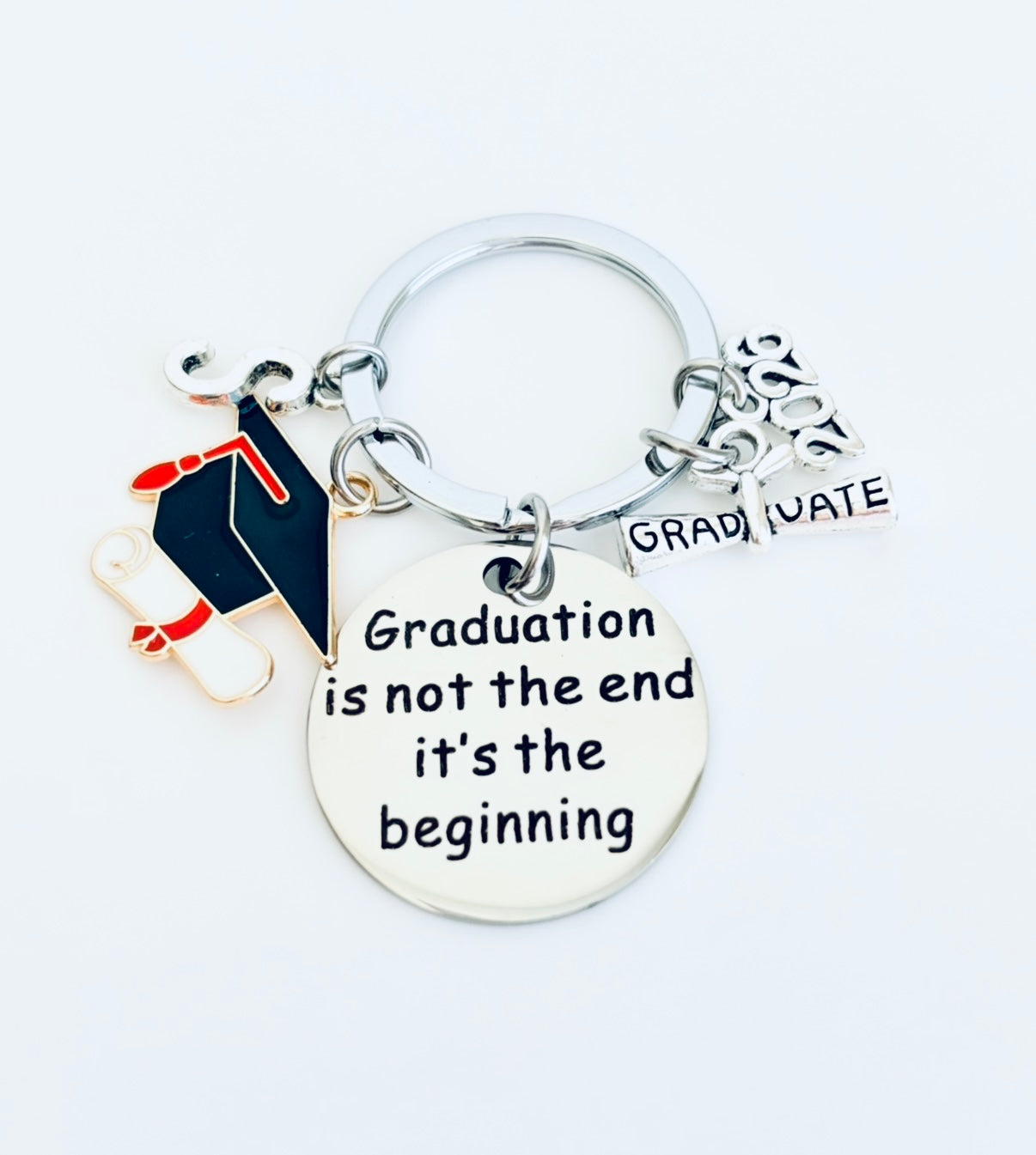Personalized Graduation Keychain • Class of 2026 Graduate Gift
