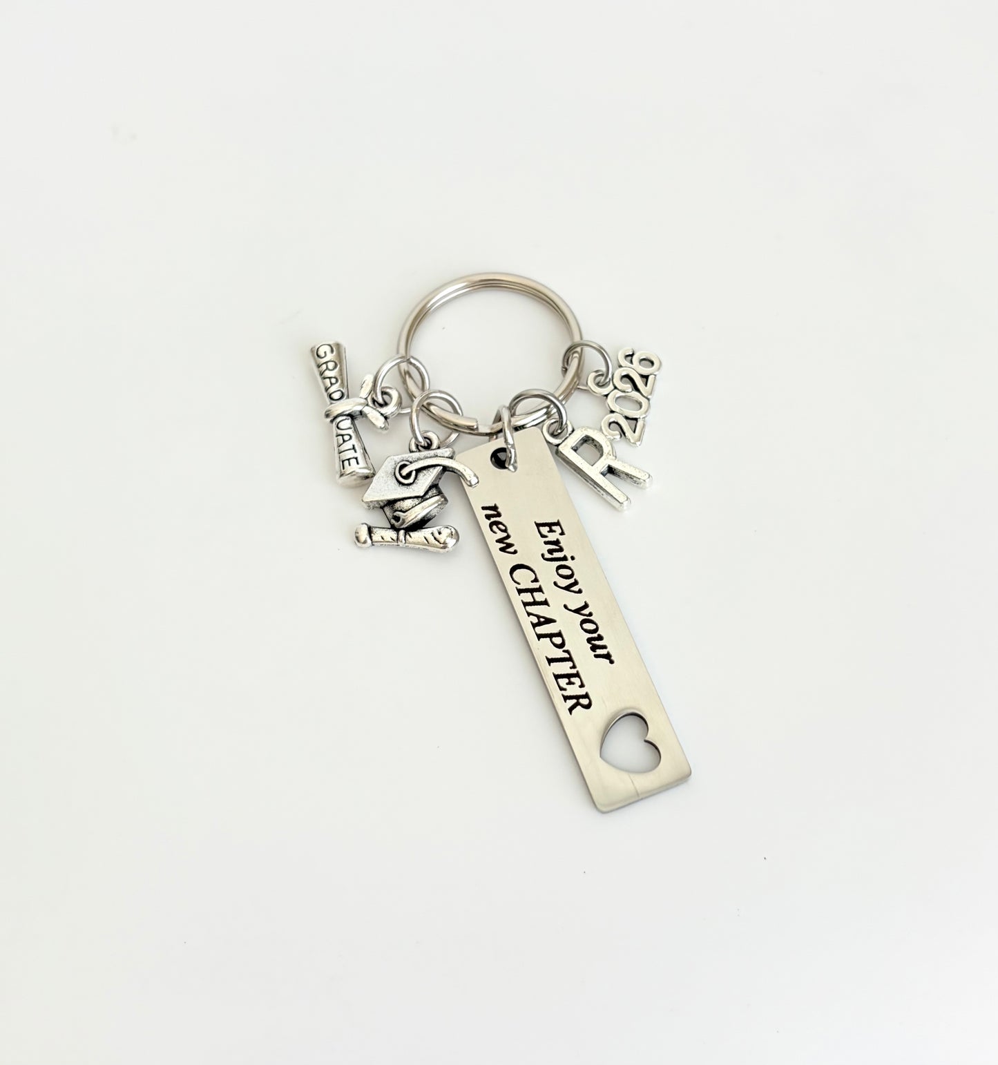 Personalized Graduation Keychain • Graduation Gift for Her or Him