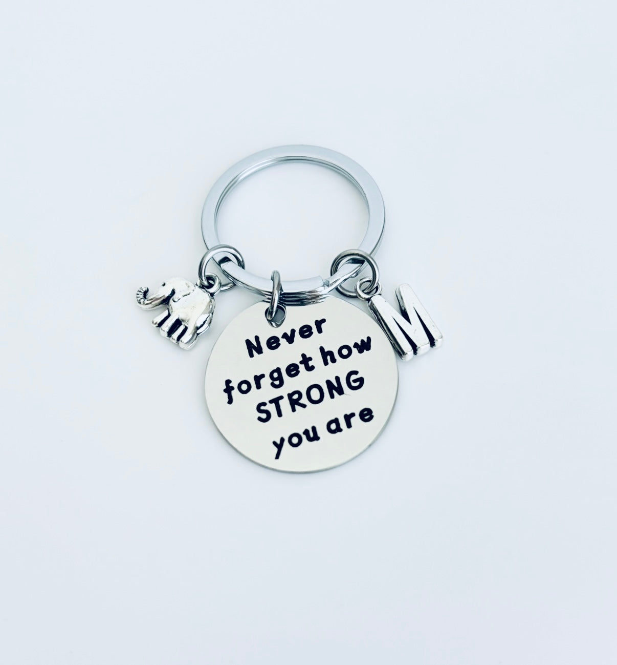 Personalized Never Forget How Strong You are Keychain • Inspirational Keychain