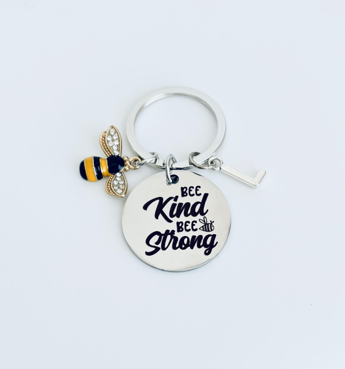 Personalized Be Kind and Be Strong Keychain • Inspirational Gift • Motivational Gift for Her