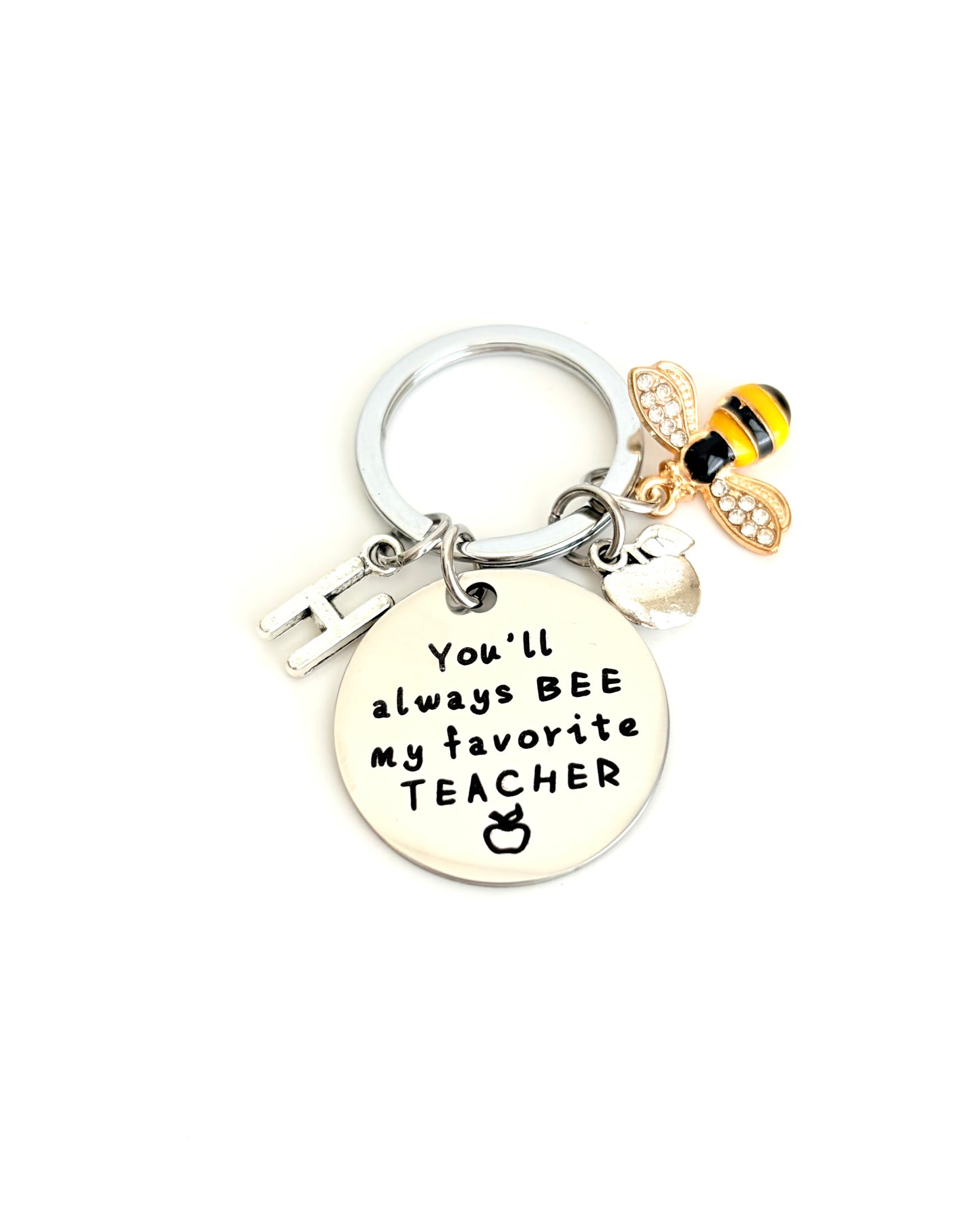 Personalized Teacher Keychain • Teacher Appreciation Gift