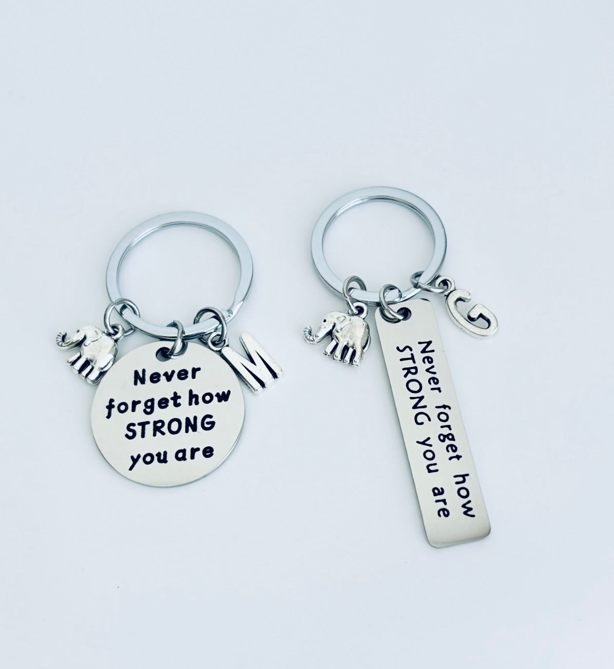 Personalized Never Forget How Strong You are Keychain • Inspirational Keychain