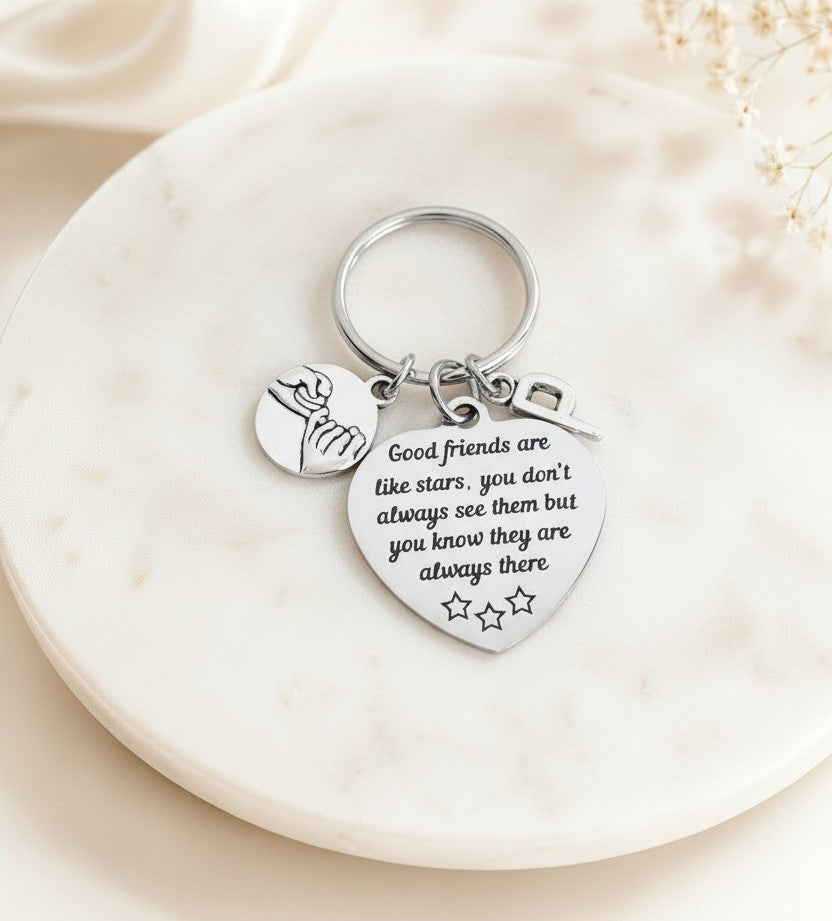 Personalized Best Friend Keychain
