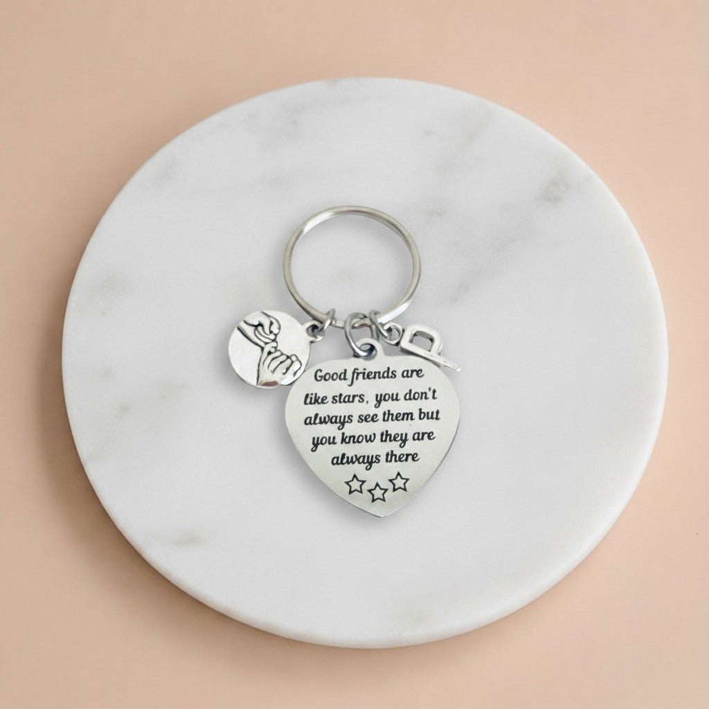 Personalized Best Friend Keychain