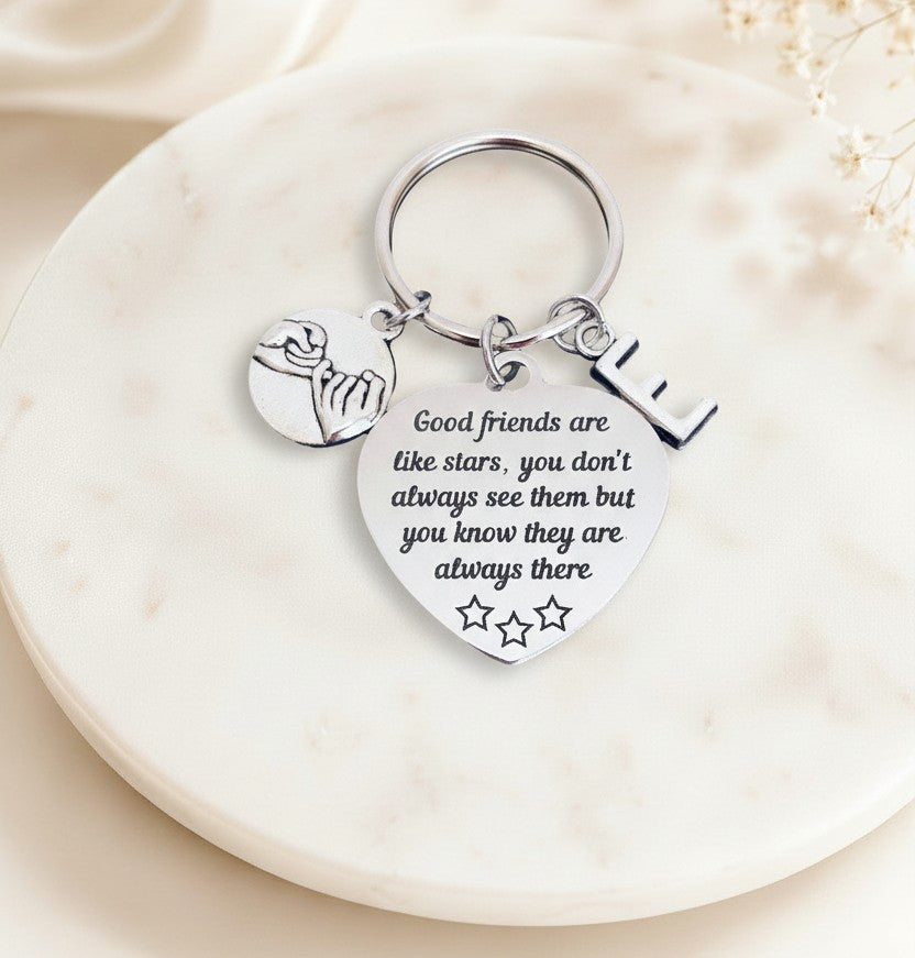 Personalized Best Friend Keychain