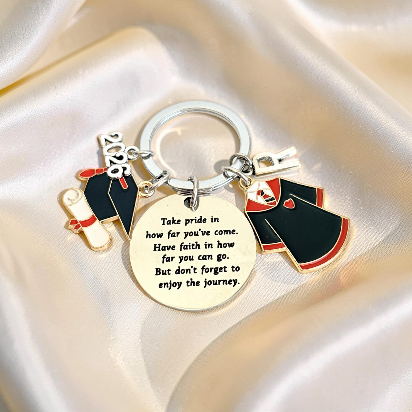 Personalize Graduation Inspirational Keychain