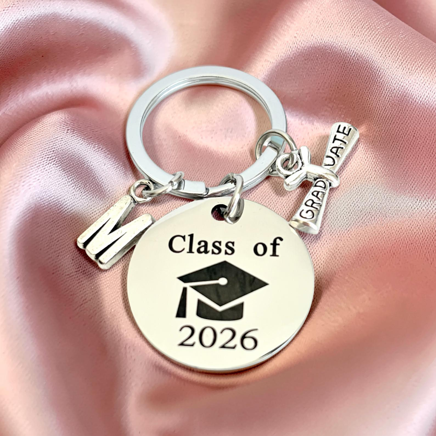 Personalized Class of 2026 Keychain • Graduation Gift
