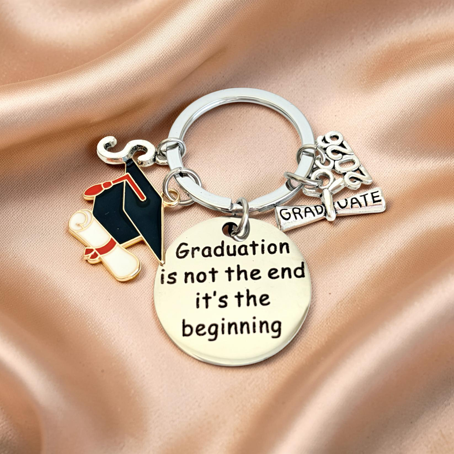 Personalized Graduation Keychain • Class of 2026 Graduate Gift