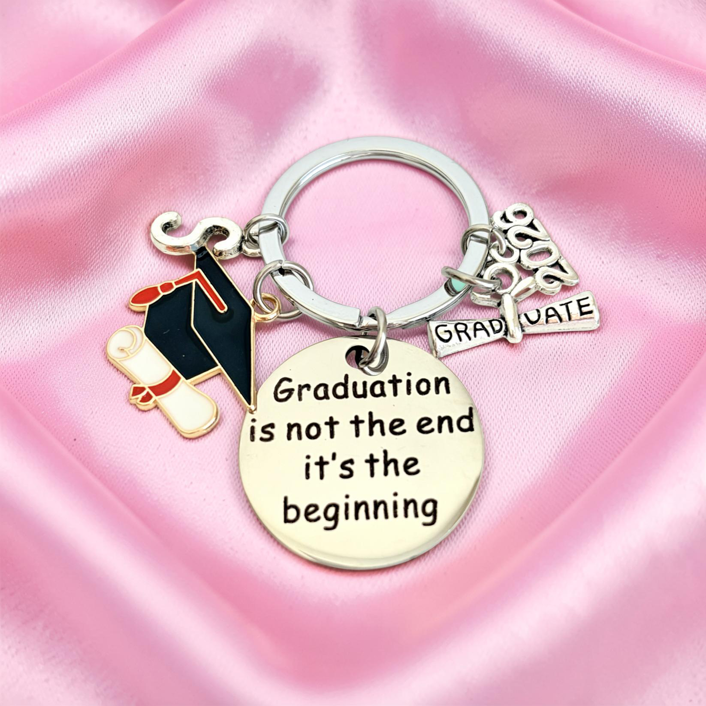 Personalized Graduation Keychain • Class of 2026 Graduate Gift