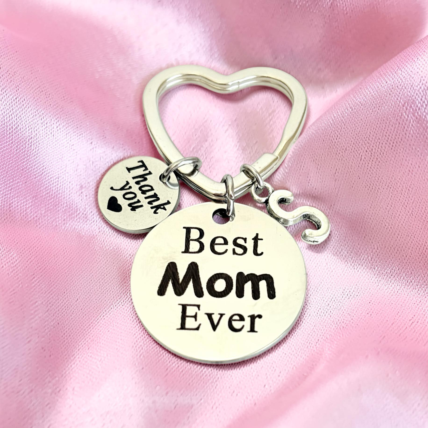 Personalized Best Mom Keychain