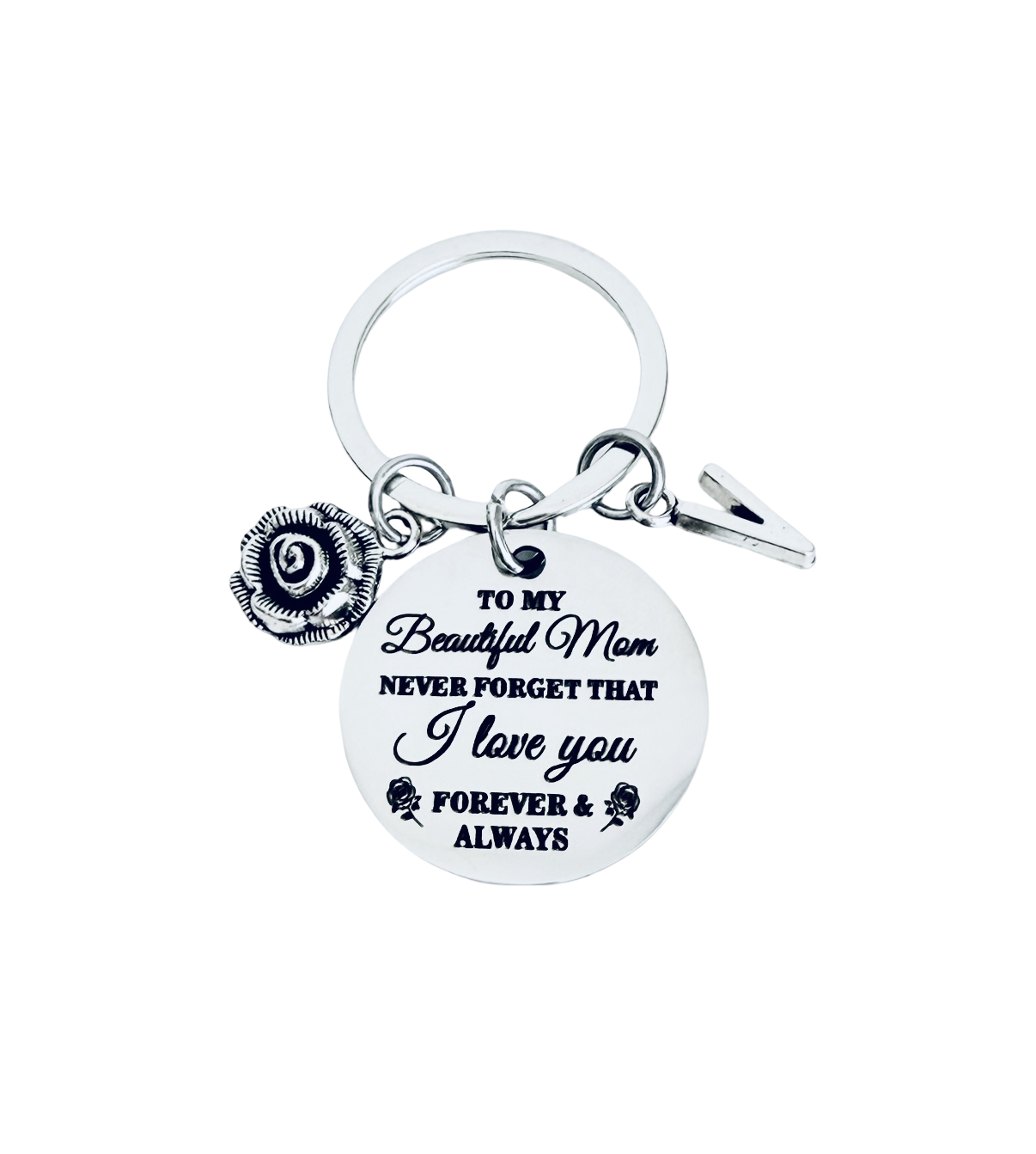 Personalized Mom Keychain • Custom Mother Gift • Mom Birthday Gift