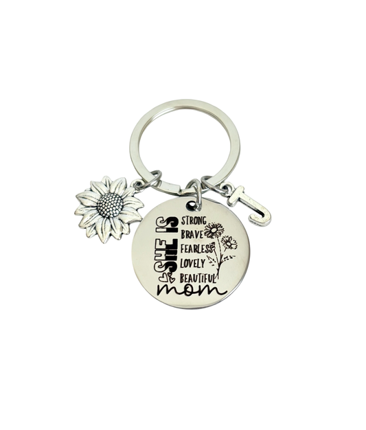 Personalized Mom Keychain • Custom Mother Gift • Mom Birthday Gift