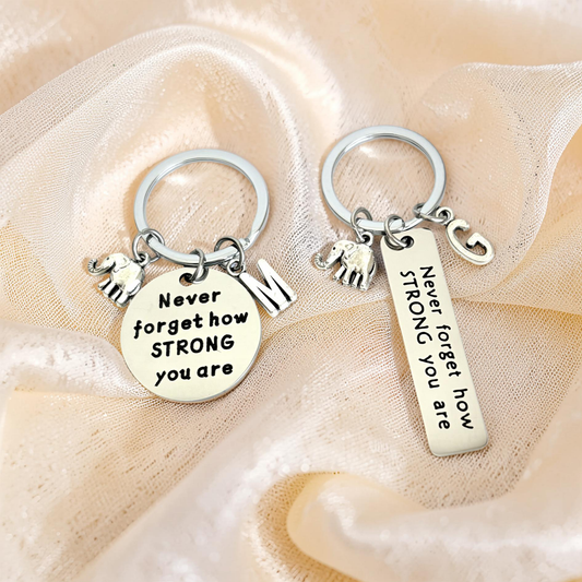 Personalized Never Forget How Strong You are Keychain • Inspirational Keychain