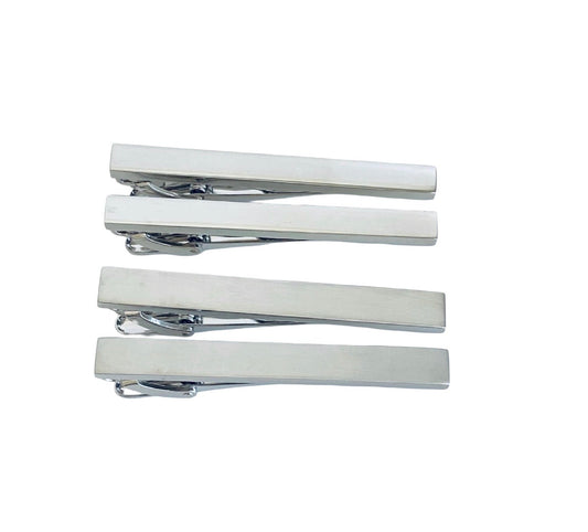 Personalized Short Tie Clip • Polished or Matte Finish