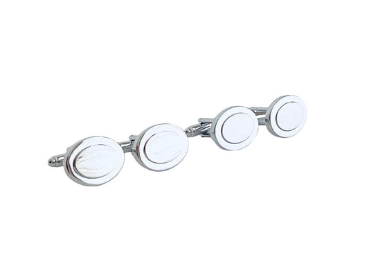 Personalized Oval Cufflinks • Gift for Him