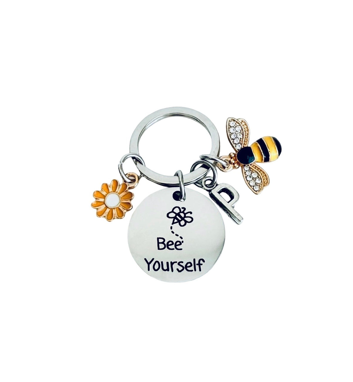 Personalized Stainless Steel “Be Yourself” Keychain