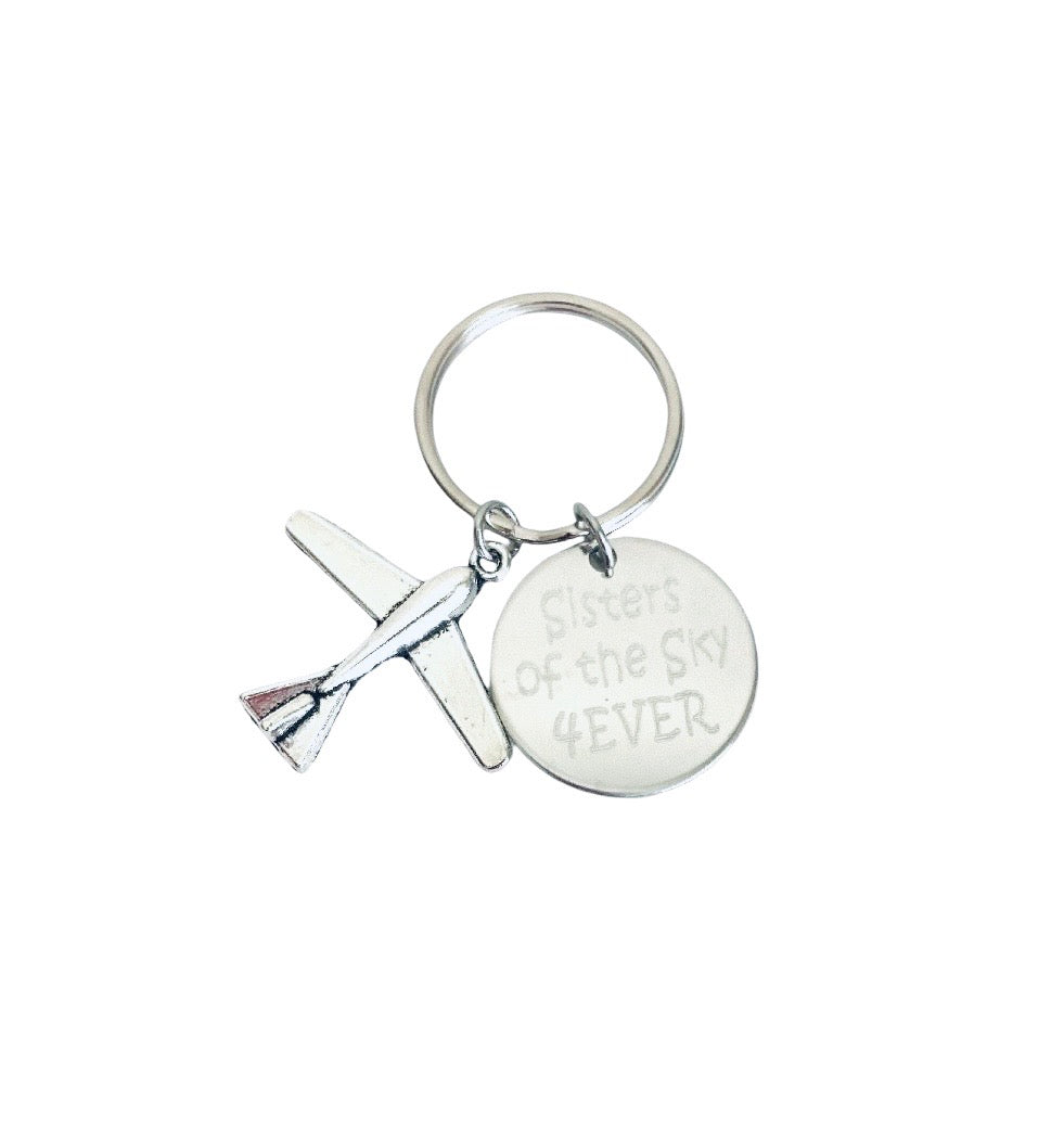 Personalized Airplane Keychain