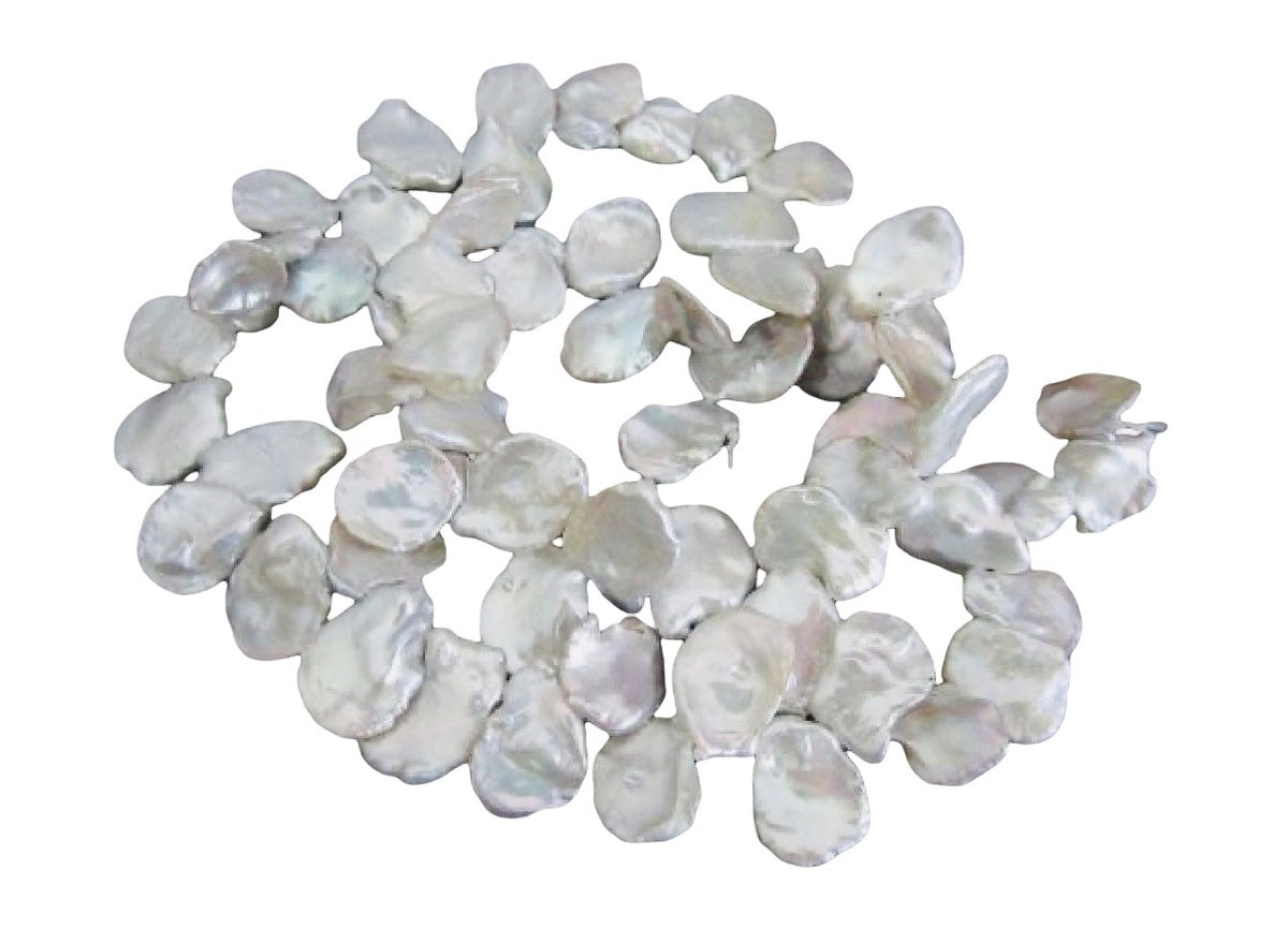 Keshi Pearl Necklace • Sterling Silver & Gold Filled