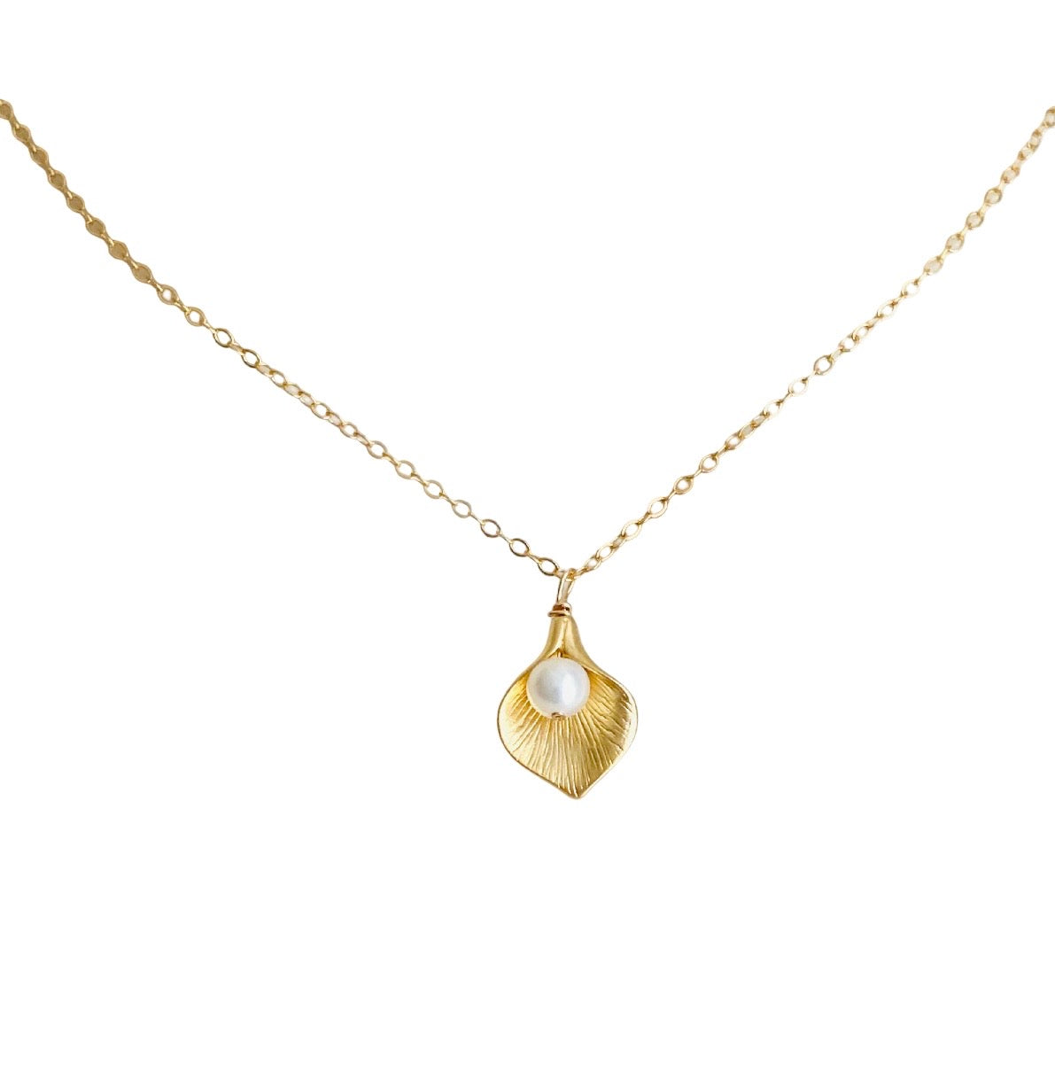 Calla Lily Flower Necklace • Stainless Steel, Gold over Stainless Steel & Rose Gold over Stainless Steel