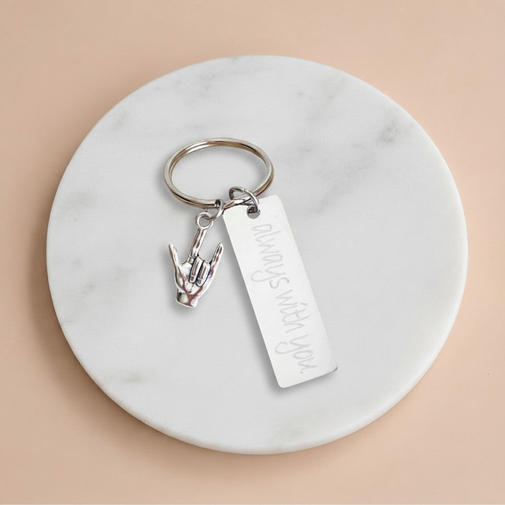 Personalized “I Love You” Keychain