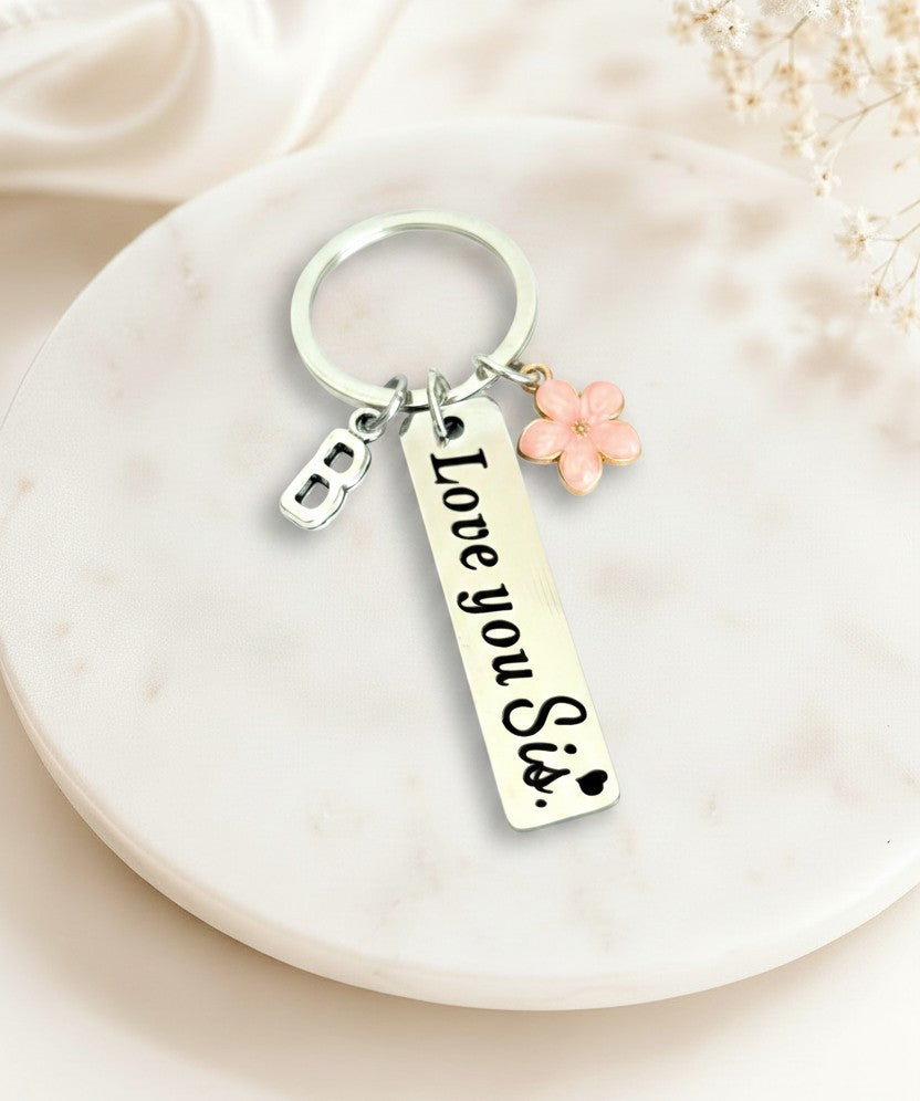 Personalized Sister Keychain